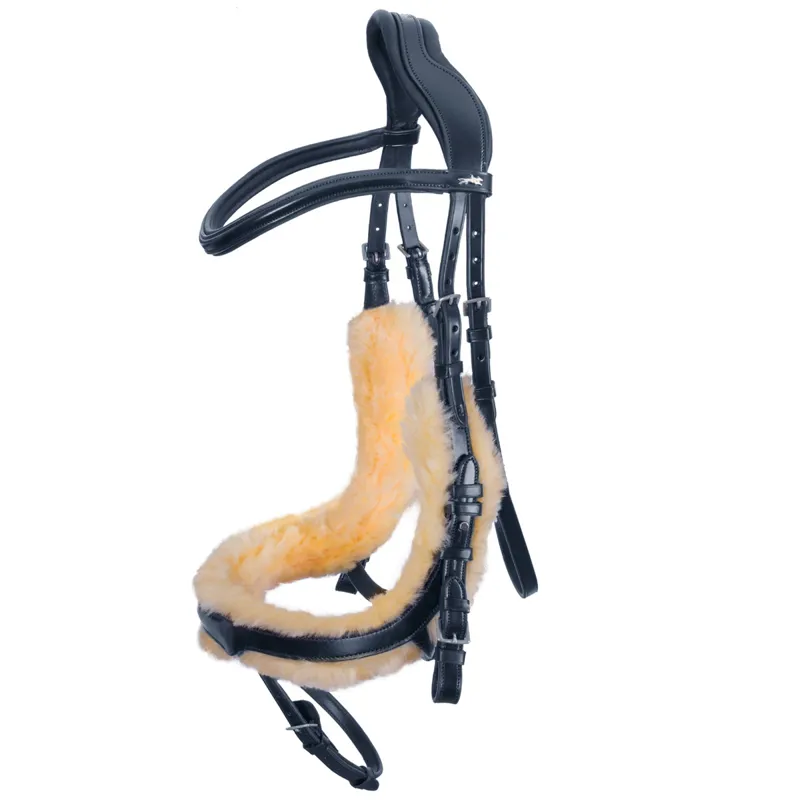 Schockemohle Equitus Zeta Anatomical Bridle - Black/Silver